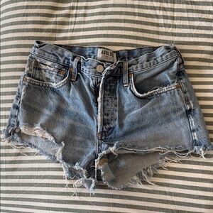 Agolde Parker Distressed Denim Cutoff Shorts